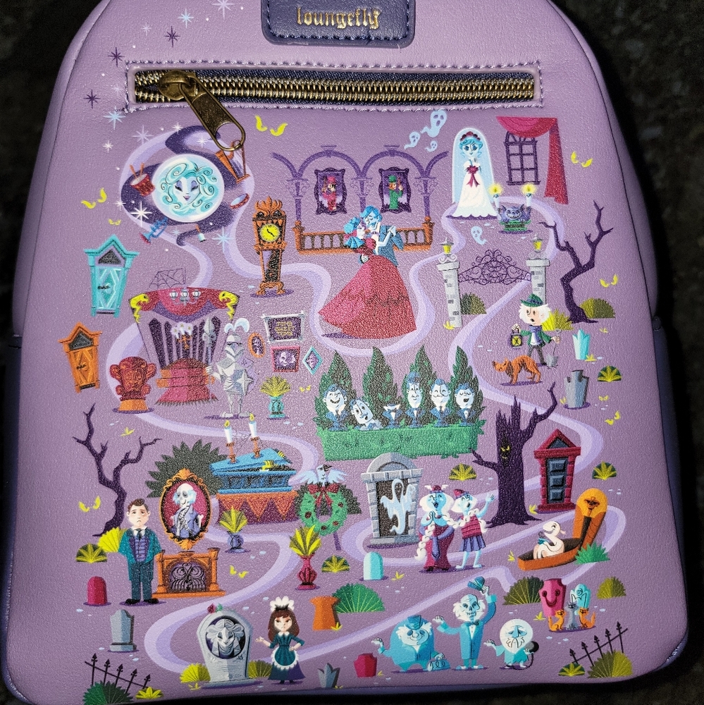 NWT Loungefly Disney Haunted Mansion Mini Backpack